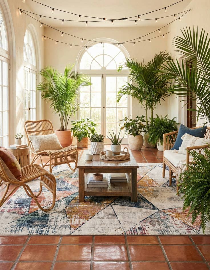 Detail image of  10' 2 x 10' 2 Gemstone Square Rug