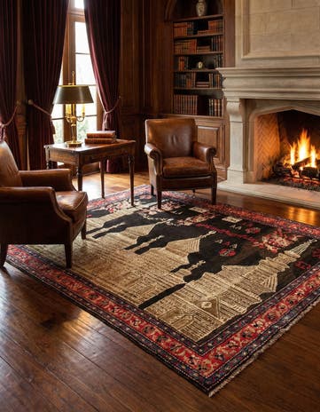 4' 2 x 6' 9 Karabagh Rug