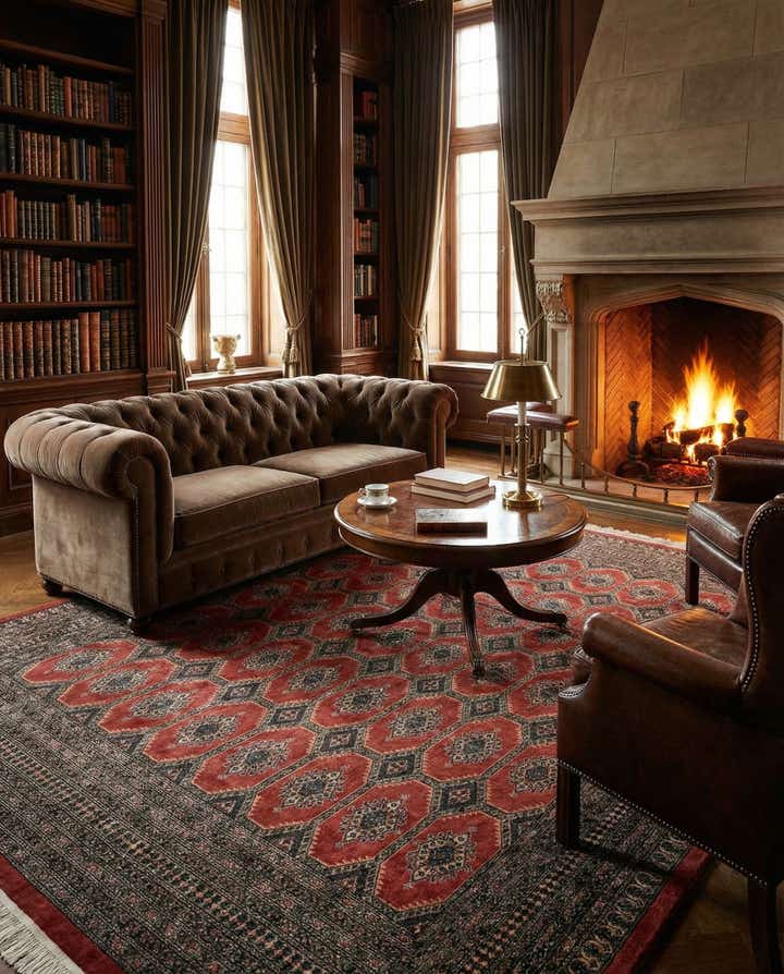 8' 2 x 10' 8 Hand Knotted Bokhara Oriental Wool Rug