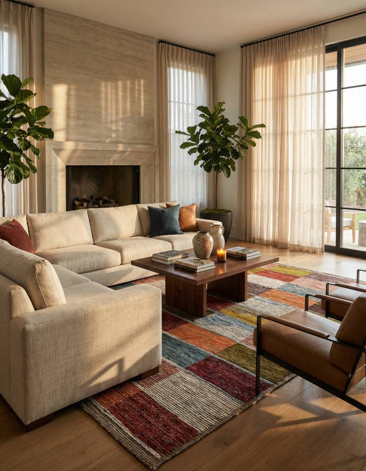 Detail image of 8' 2 x 10' 3  Hand Knotted Moroccan Wool Rug