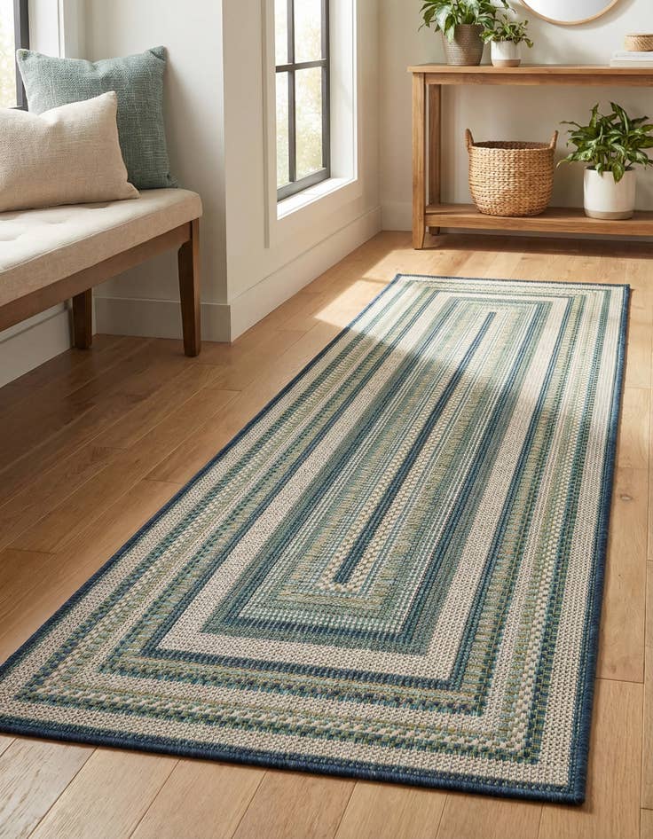 Detail image of 2' x 6'  Washable Baja Indoor / Outdoor Runner Rug