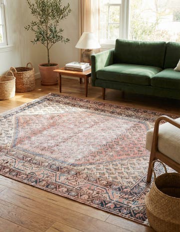 4' 2 x 6' Hand Knotted Ultra Vintage Persian Wool Rug