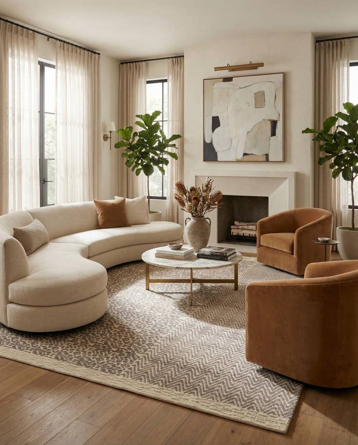 Detail image of 8' 10 x 12' 2 Hand Knotted Darya Wool Rug