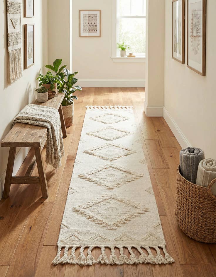 Detail image of  2' 7 x 13' 1  Hand Woven Arizona Wool Runner Rug