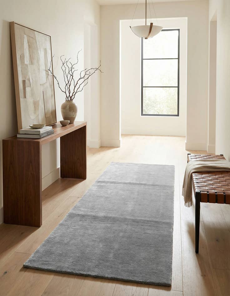 Detail image of 3' 10 x 7' 9  Hand Knotted Tibet Wool Runner Rug