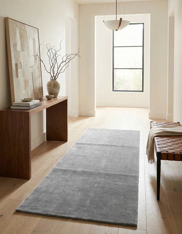 3' 10 x 7' 9 Hand Knotted Tibet Wool Runner Rug