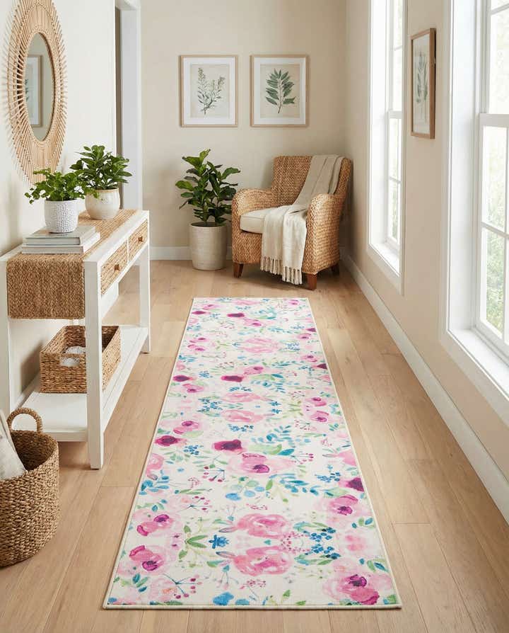 2' x 10' Easy-Clean Jill Zarin Caribbean Indoor / Outdoor Runner Rug