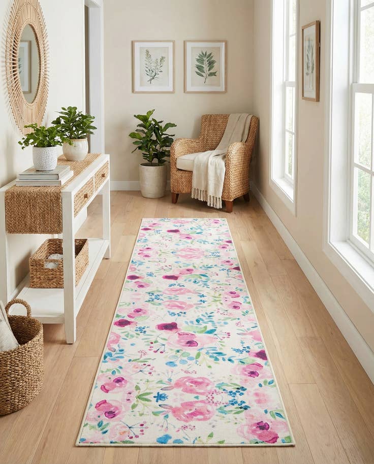 Detail image of 2' x 10' Easy-Clean Jill Zarin Caribbean Indoor / Outdoor Runner Rug