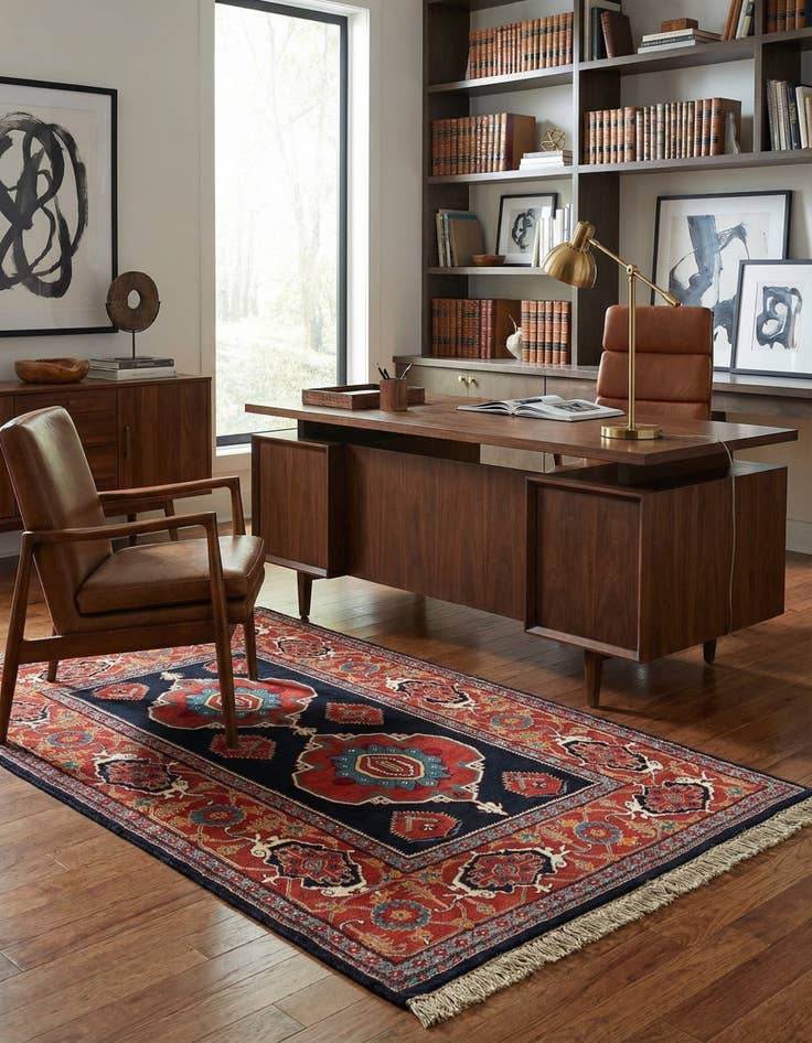 Detail image of 3' 10 x 6' 6  Hand Knotted Shirvan Oriental Wool Rug