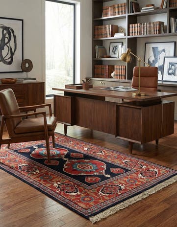 3' 10 x 6' 6 Hand Knotted Shirvan Oriental Wool Rug