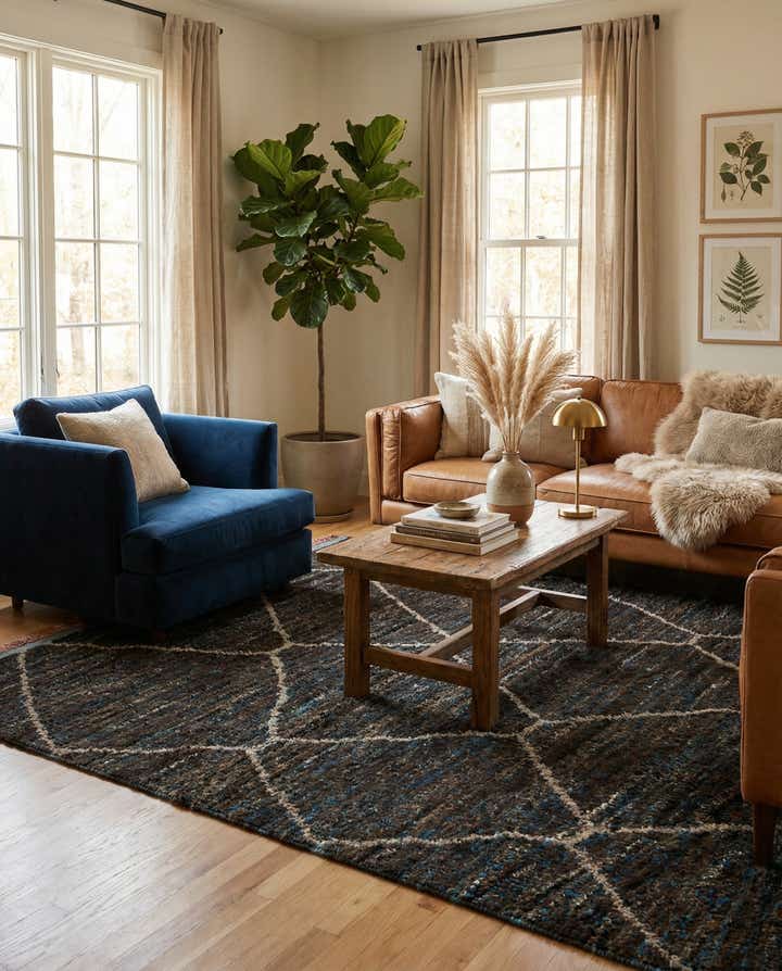 5' 2 x 7' 4 Hand Knotted Moroccan Wool Rug