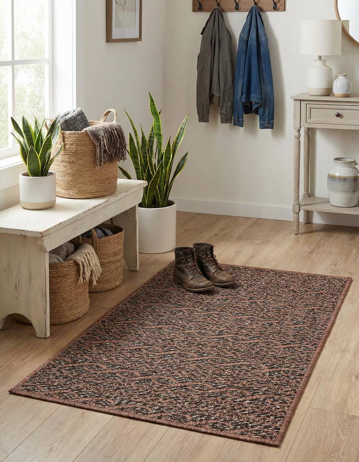 Detail image of 2' 2 x 3'  Washable Modern Indoor / Outdoor Rug