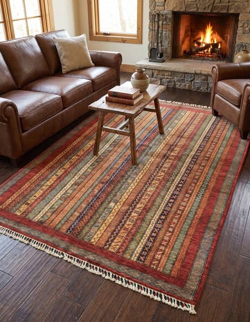 4' 10 x 6' 6 Hand Knotted Ariana Ziegler Rug