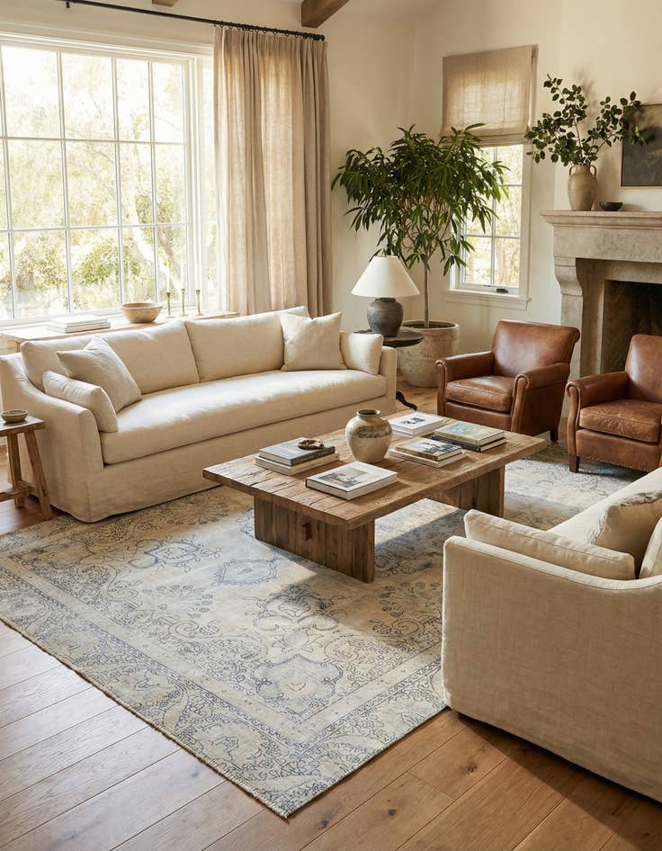 Detail image of 8' 7 x 11' 8  Hand Knotted Ultra Vintage Persian Wool Rug