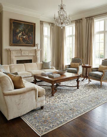 9' 10 x 16' 3 Kashan Rug