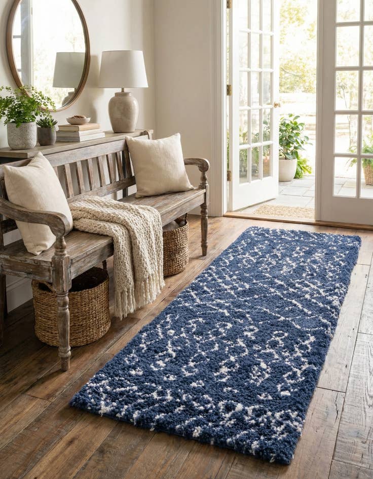 Detail image of 2' 7 x 10' Marrakesh Shag Runner Rug