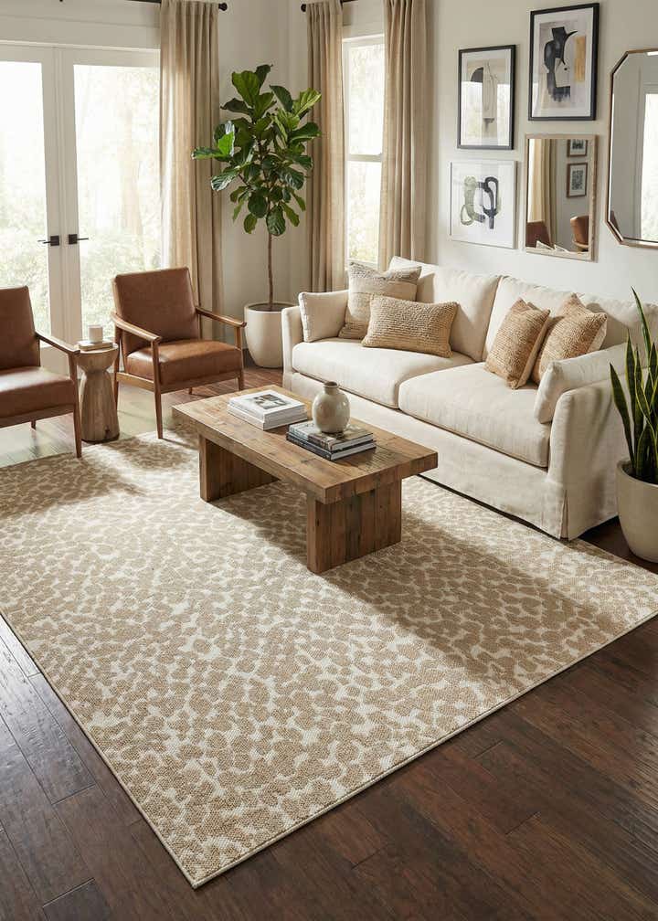 9' x 12' Easy-Clean Safari Indoor / Outdoor Rug