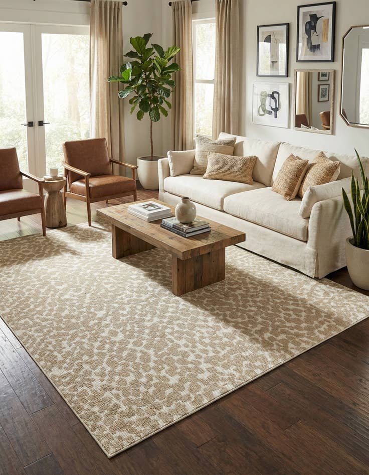 Detail image of 9' x 12' Easy-Clean Safari Indoor / Outdoor Rug