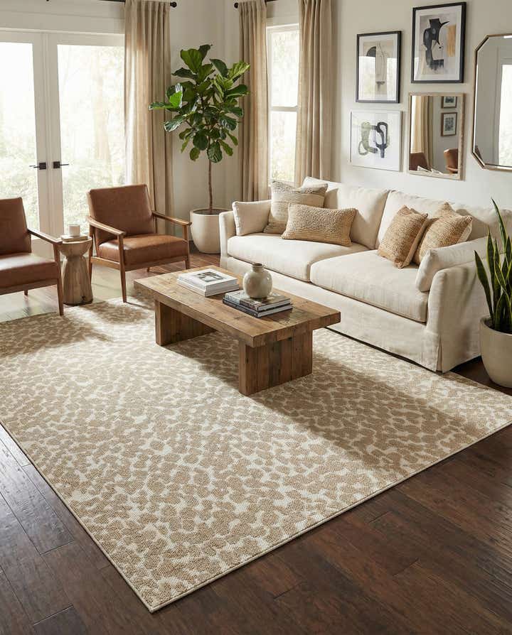 9' x 12' Easy-Clean Safari Indoor / Outdoor Rug