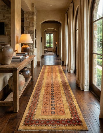 2' 7 x 10' 3 Luribaft Wool Runner Rug