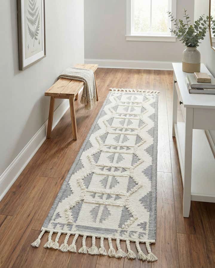 2' 7 x 10' Hand Woven Arizona Wool Runner Rug