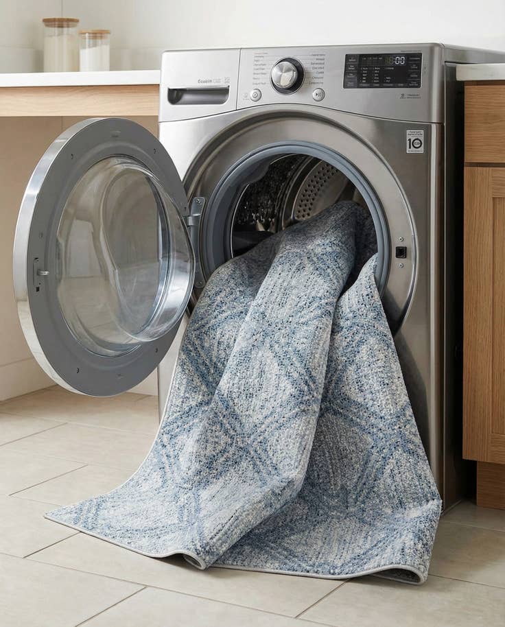 Detail image of 5' 3 x 8' Kamala Washable Rug