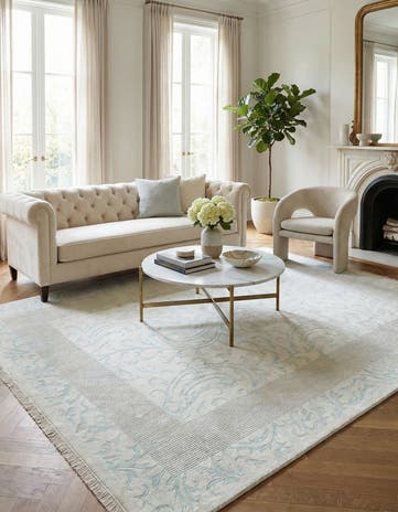 6' 9 x 9' 5 Hand Knotted Darya Wool Rug