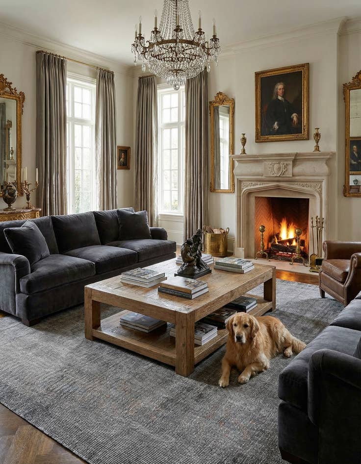 Detail image of 12' x 16' 1  Hand Woven Jill Zarin English Manor Wool Rug