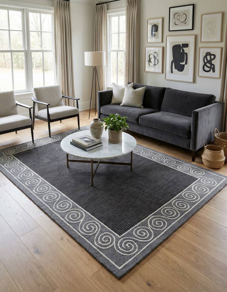 Detail image of 5' 7 x 7' 10  Hand Knotted Darya Wool Rug