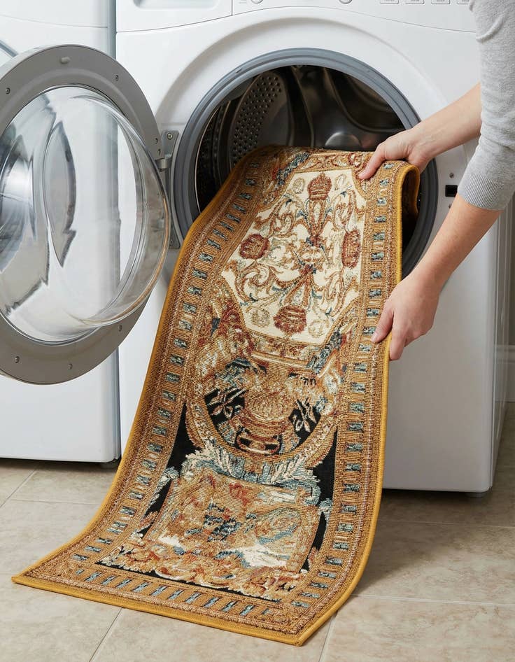 Detail image of 2' x 6'  Washable Traditional Indoor / Outdoor Runner Rug