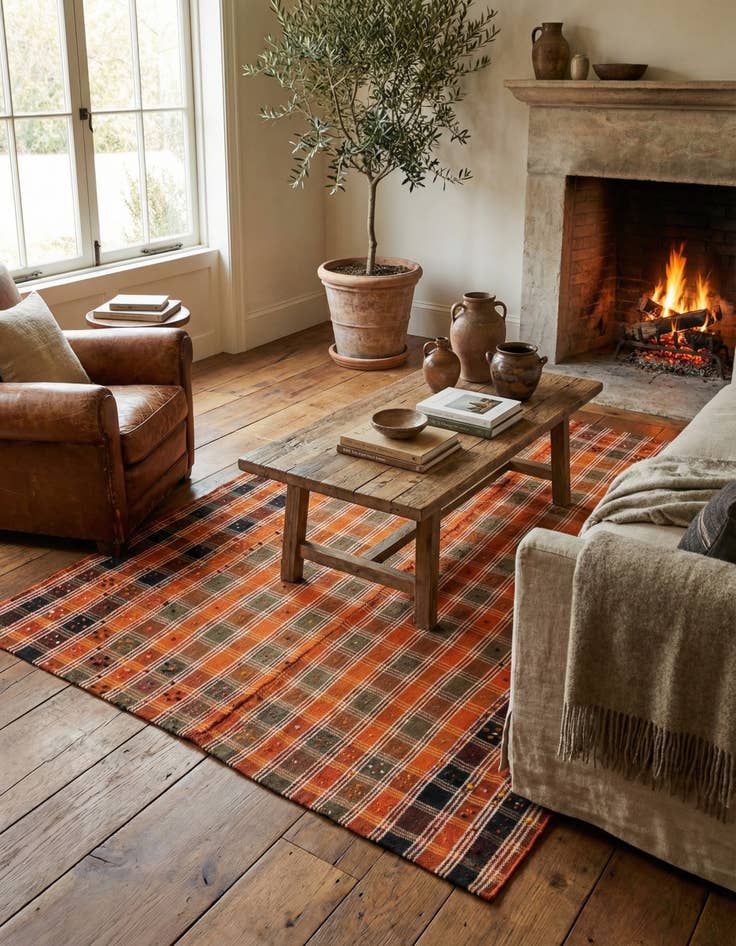 Detail image of  5' 2 x 7' 3 Jajim Rug