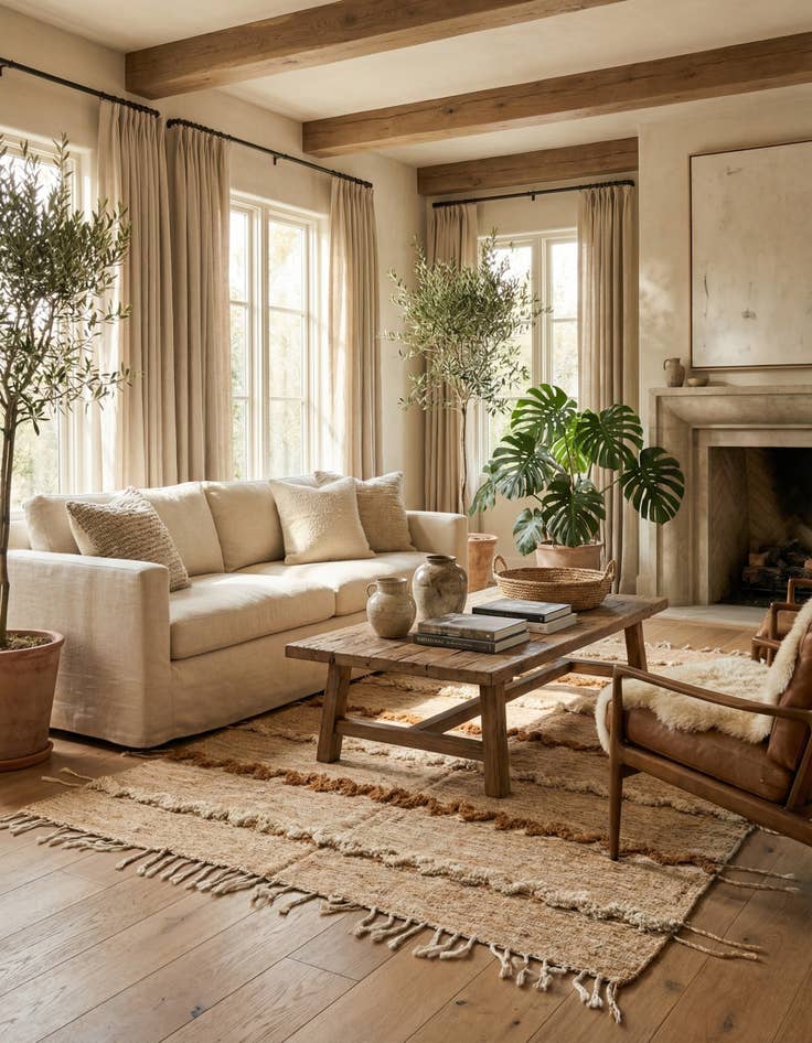 Detail image of 6' 9 x 10'  Hand Knotted Moroccan Wool Rug