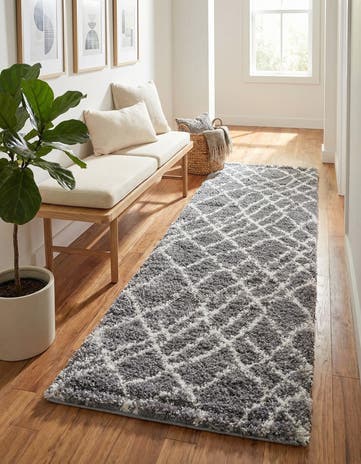 2' 7 x 10' Soft Touch Shag Runner Rug