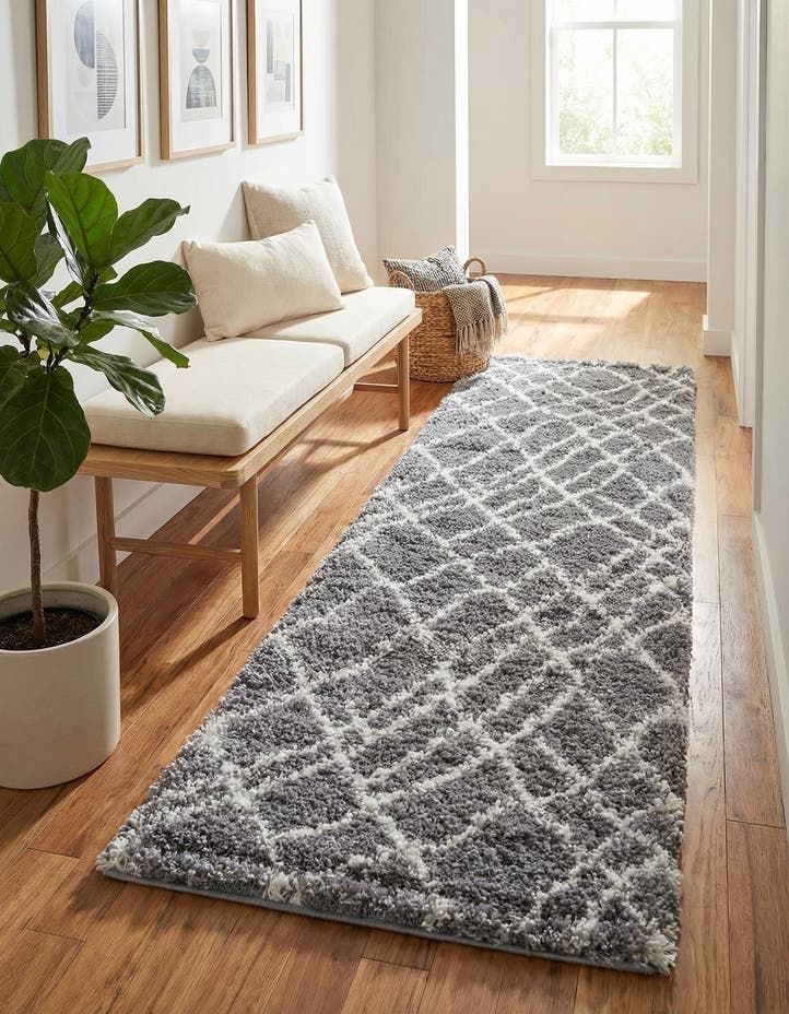 2' 7 x 10' Soft Touch Shag Runner ...