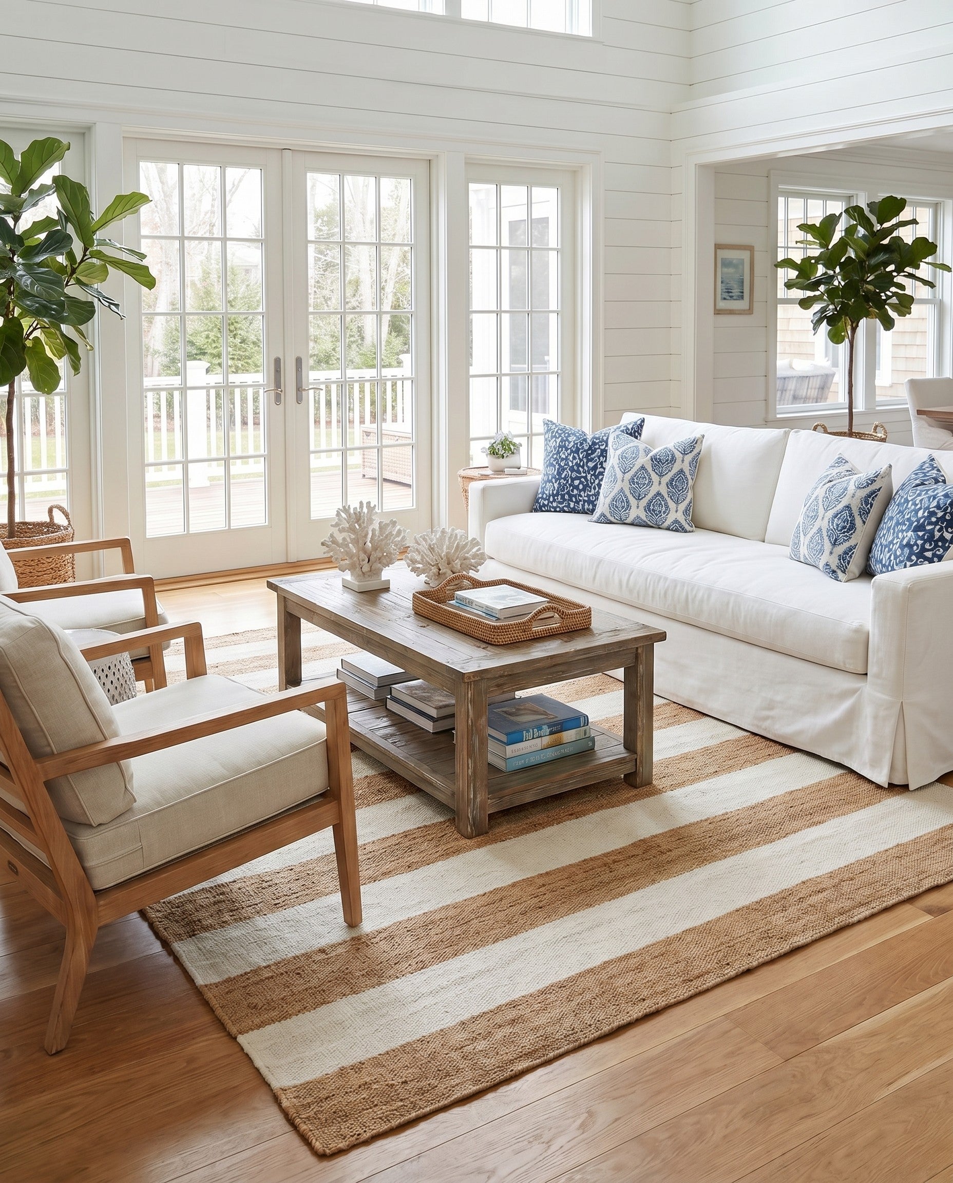 10' x 10' Hand Woven Jill Zarin Hamptons Square Rug