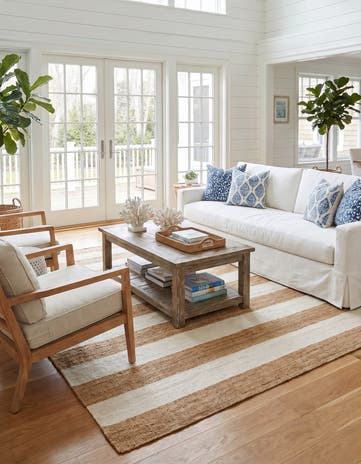 10' x 10' Hand Woven Jill Zarin Hamptons Square Rug