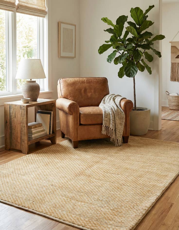 Detail image of 4' 10 x 6' 8  Hand Knotted Kashkuli Gabbeh Wool Rug