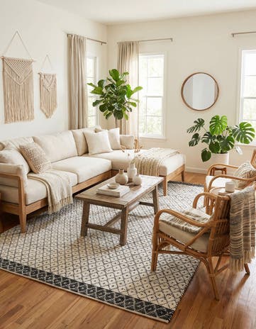10' x 14' 1 Hand Woven Chindi Trellis Rug
