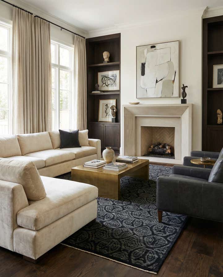 9' 9 x 12' 2 Hand Knotted Darya Wool Rug