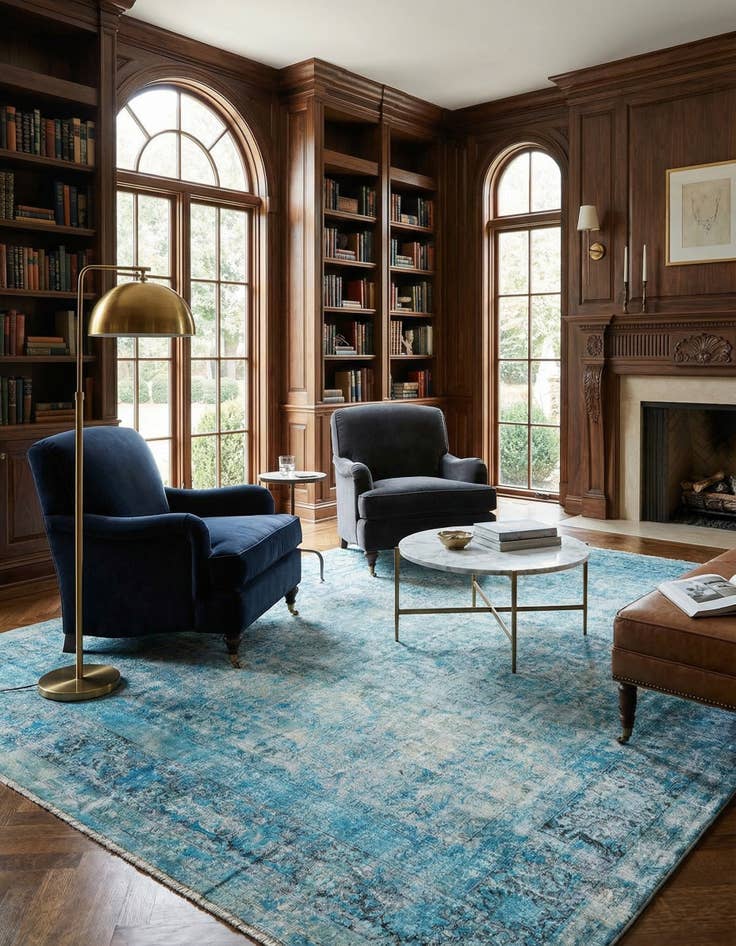 Detail image of 9' 7 x 13' 2 Vintage Royal Wool Rug