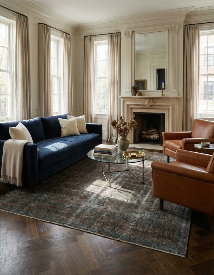 Detail image of 9' 9 x 12' 4  Hand Knotted Ultra Vintage Persian Wool Rug