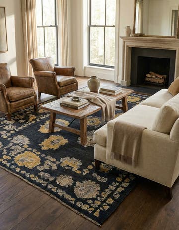 8' 2 x 10' 4 Hand Knotted Oushak Wool Rug