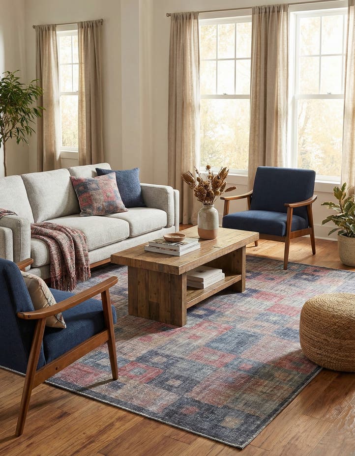 7' 3 x 7' 3 Washable Sisu Square Rug