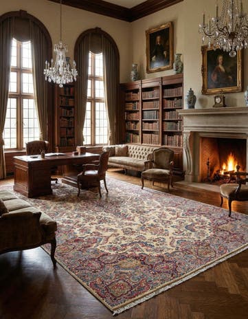 9' 6 x 19' 2 Kerman Wool Rug