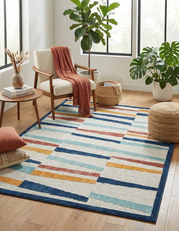 Detail image of  7' x 10'  Washable Belize Indoor / Outdoor Rug