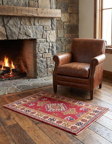 2' 10 x 4' 2 Hand Knotted Kazak Rug