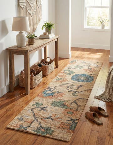 Hand Woven Kala Handwoven Jute Runner Rug