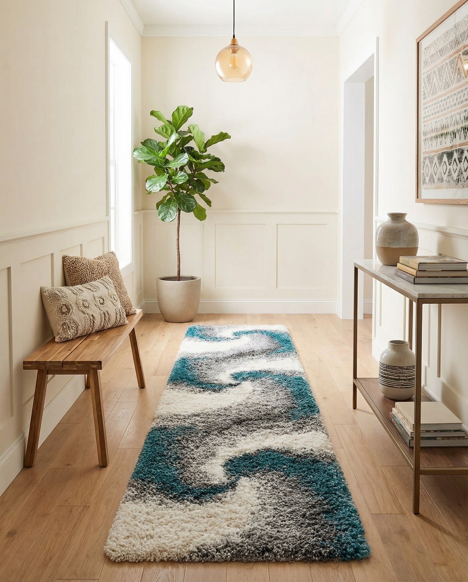  2' 7 x 13' Soft Touch Shag Runner Rug