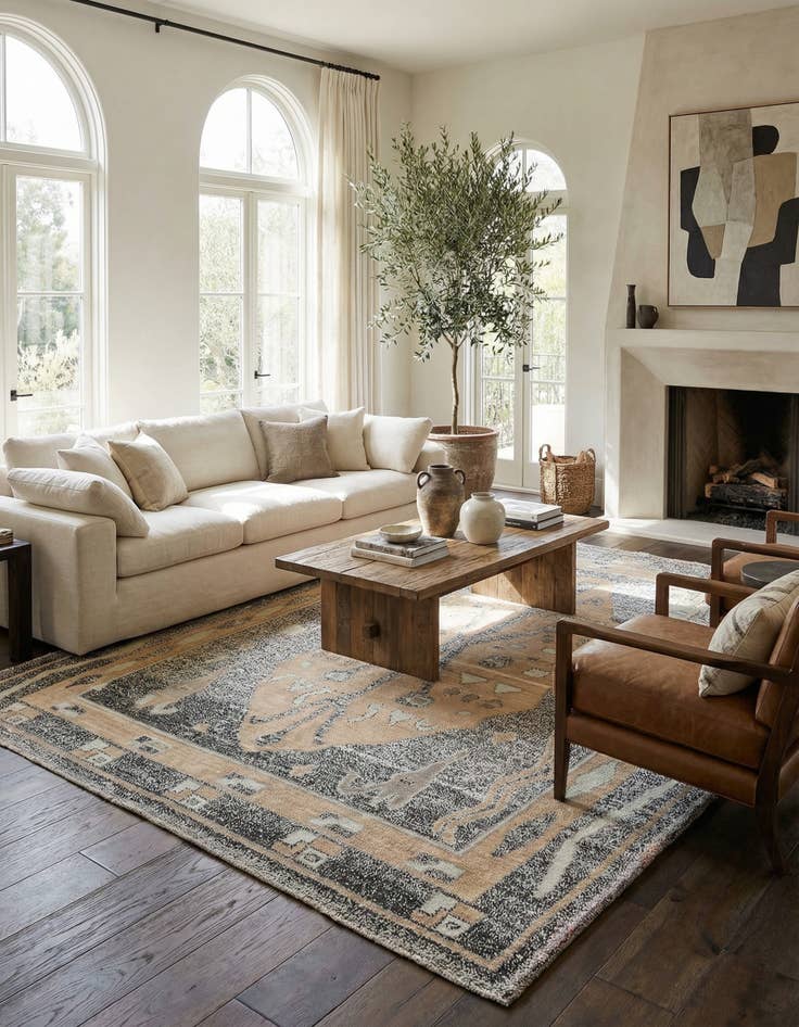 Detail image of 8' x 10' 1  Hand Knotted Moroccan Wool Rug