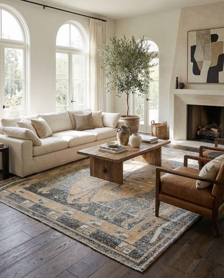 Detail image of 8' x 10' 1 Hand Knotted Moroccan Wool Rug
